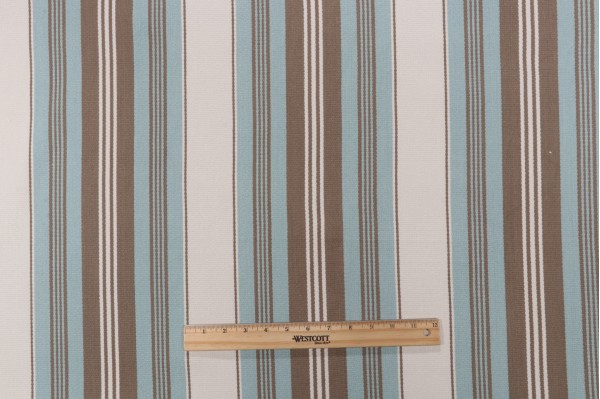 Thibaut Sheridan Stripe W80073 Woven Upholstery Fabric in Aqua