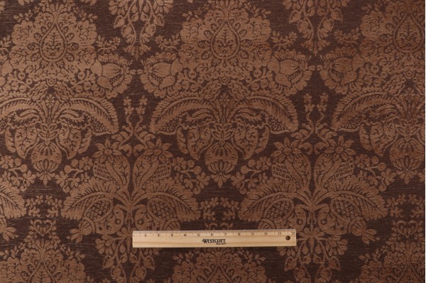 Click for 8 Yards Thibaut Cape Damask W79070 Chenille Damask Upholstery Fabric in Brown Thibaut Cape Damask W79070 Chenille Damask Upholstery Fabric in Brown