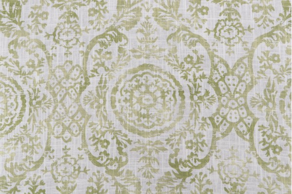 Click for 11.25 Yards Anna French Sansome F94154 Printed Linen Blend Drapery Fabric in Lime for Thibaut Anna French Sansome F94154 Printed Linen Blend Drapery Fabric in Lime for Thibaut