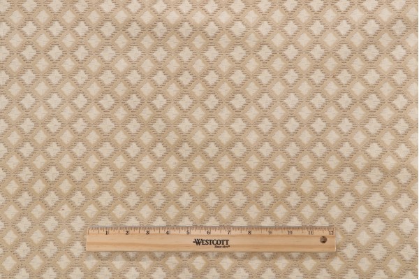 Fonthill Cambon Grospoint Velvet Upholstery Fabric in Ecru for Scalamandre