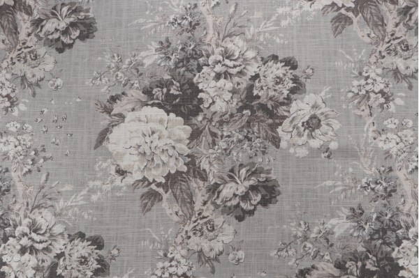 Click for 13 Yards Waverly Ballad Bouquet Printed Linen Blend Drapery Fabric in Platinum Waverly Ballad Bouquet Printed Linen Blend Drapery Fabric in Platinum