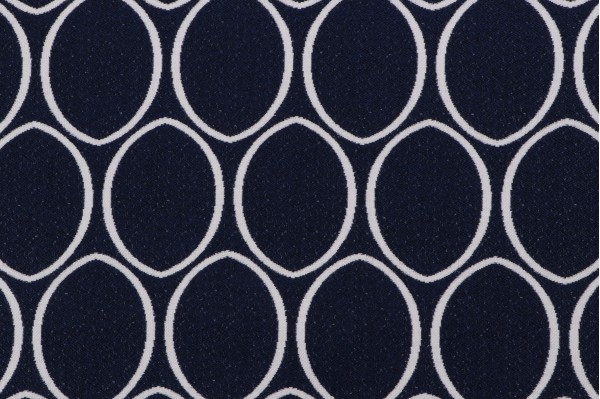 Thibaut Ellipse W80320 Woven Solution Dyed Acrylic Outdoor Fabric in Navy