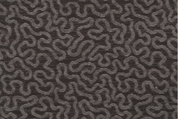 Sample of Thibaut Virtuoso W79651 Woven Chenille Upholstery Fabric in Charcoal 