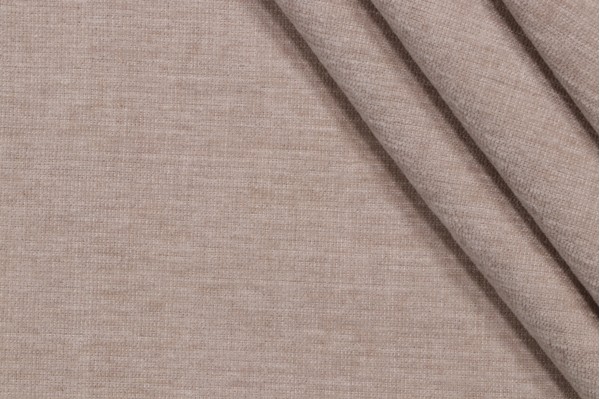Sample of Thibaut Interlude W80064 Woven Solution Dyed Acrylic Chenille Outdoor Fabric in Flax 