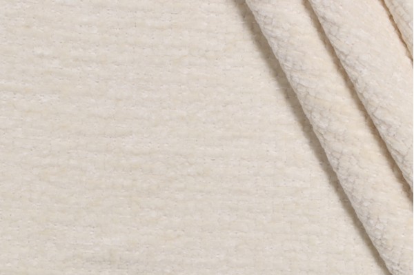 Sample of P Kaufmann Adelphi Performance Chenille Upholstery Fabric in Oyster 