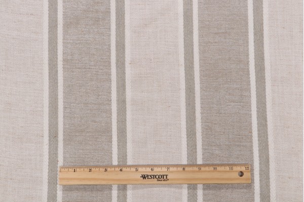 P Kaufmann Loam Woven Chenille Upholstery Fabric in Stone