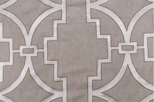 Anna French Songyue W736147 Embroidered Drapery Fabric in Natural for Thibaut