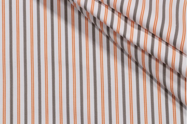 Click for 9 Yards Thibaut Resort Ticking W716039 Woven Cotton Decorator Fabric in Grey and Orange Thibaut Resort Ticking W716039 Woven Cotton Decorator Fabric in Grey and Orange