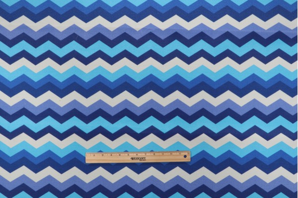 Click for 1.13 Yards Waverly Panama Wave Printed Polyester Outdoor Fabric in Azure Waverly Panama Wave Printed Polyester Outdoor Fabric in Azure