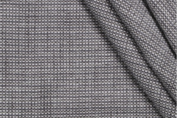 Paul Brayton Designs Tally Woven Polyester Chenille Outdoor Fabric in Aluminum