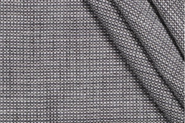 Paul Brayton Designs Tally Woven Polyester Chenille Outdoor Fabric in Aluminum
