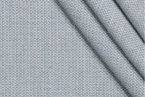 Morse Woven Chenille Upholstery Fabric in Sky Blue