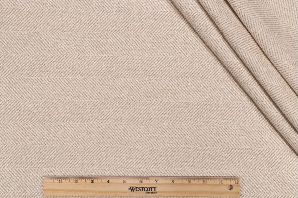 Crypton Jumper High Performance Woven Upholstery Fabric in Oatmeal