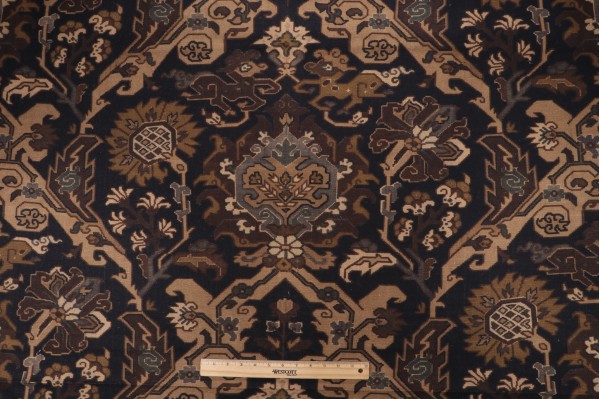 Kovu Printed Drapery Fabric in Onyx