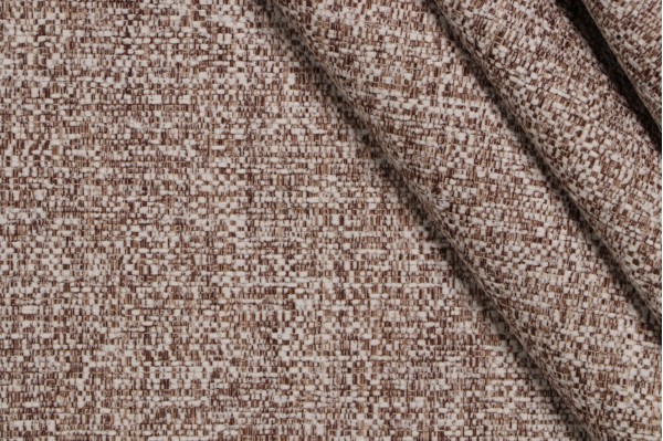 Crypton Chili High Performance Woven Chenille Upholstery Fabric in Creme Brulee