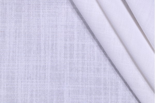 Landry Woven Drapery Fabric in White