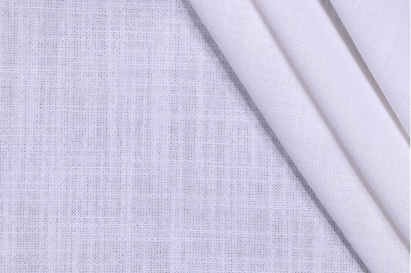Landry Woven Drapery Fabric in White