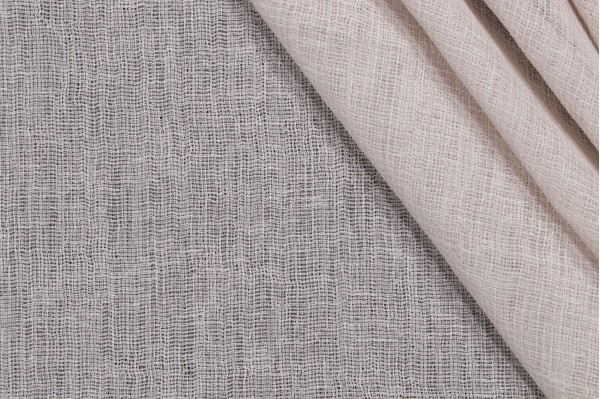 Allport Woven Sheer Drapery Fabric in Bone
