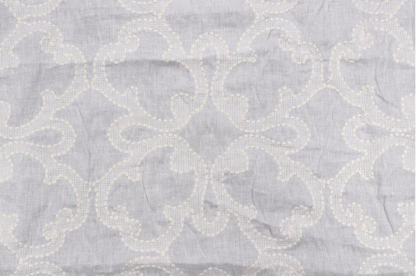 1 Yard Thibaut Park Slope W764118 Sheer Linen Drapery Fabric in White