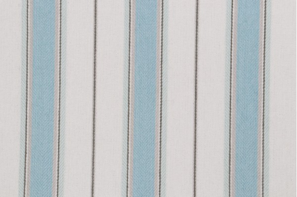 1 Yard Thibaut Stonington Stripe W80107 Woven Upholstery Fabric in Aqua