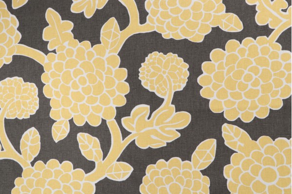 Click for 1 Yard Thibaut Nikko F916016 Printed Linen Blend Drapery Fabric in Yellow and Grey 1 Yard Thibaut Nikko F916016 Printed Linen Blend Drapery Fabric in Yellow and Grey