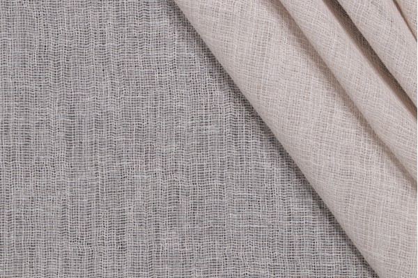 Allport Woven Sheer Drapery Fabric in Bone