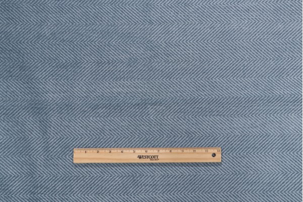 Thibaut Hillside Herringbone W72926 Woven Chenille Upholstery Fabric in Sea Blue