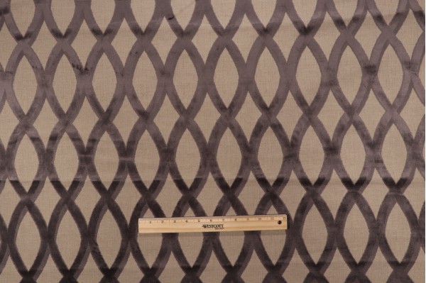 1 Yard Thibaut Helix W7274 Grospoint Velvet Upholstery Fabric in Charcoal