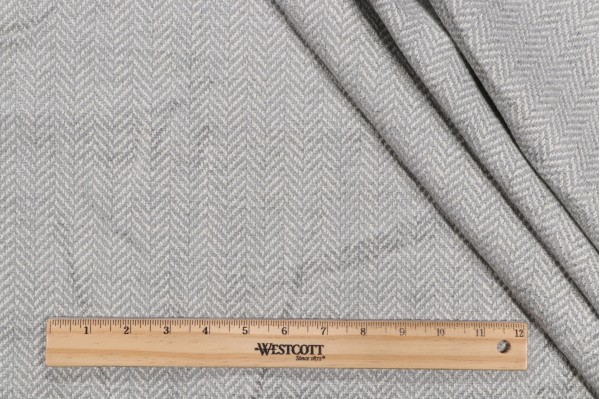 1 Yard Thibaut Montebello W72413 Woven Chenille Upholstery Fabric in Pewter