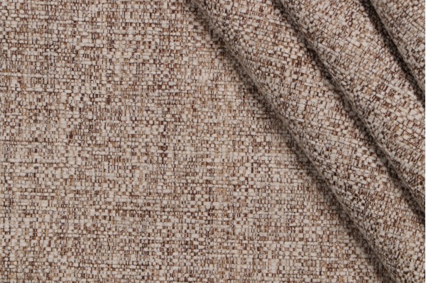 Crypton Chili High Performance Woven Chenille Upholstery Fabric in Creme Brulee