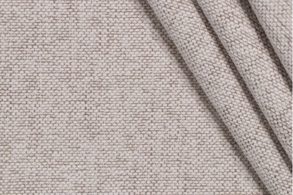1 Yard Crypton Daria High Performance Woven Chenille Upholstery Fabric in Eggshell