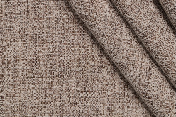 Crypton Chili High Performance Woven Chenille Upholstery Fabric in Creme Brulee