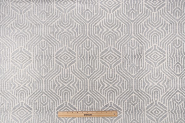 Valdese Weavers Larmore Woven Chenille Upholstery Fabric in Rain
