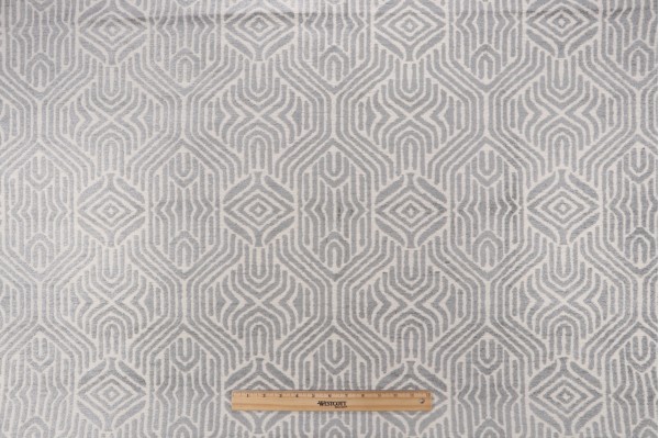 Valdese Weavers Larmore Woven Chenille Upholstery Fabric in Rain