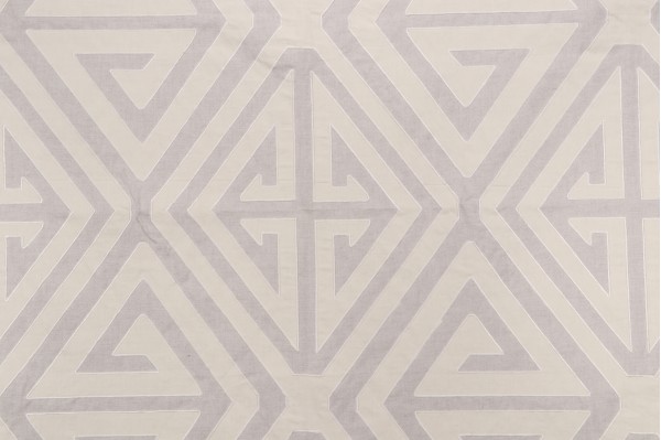 Thibaut Demetrius Applique W724304 Embroidered Drapery Fabric in Natural