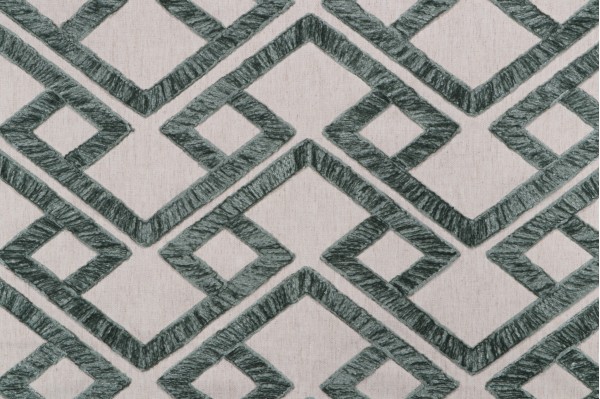 Click for 1 Yards P Kaufmann Accolade Chenille Embroidered Drapery Fabric in Aloe P Kaufmann Accolade Chenille Embroidered Drapery Fabric in Aloe