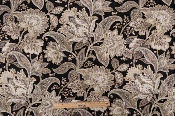 Click for 1.25 Yards Mill Creek Valdosta Printed Linen Blend Drapery Fabric in Lava Mill Creek Valdosta Printed Linen Blend Drapery Fabric in Lava