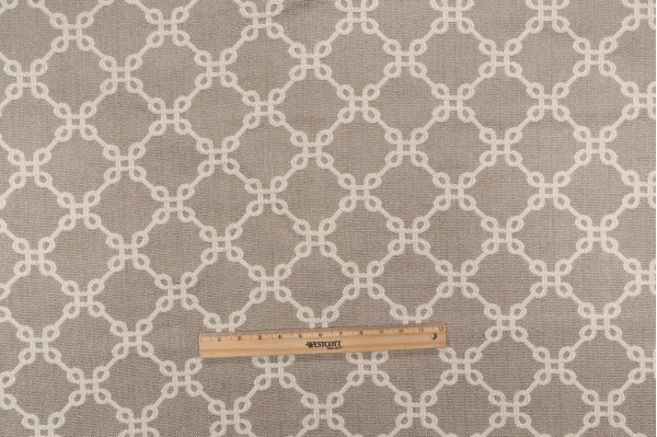 1 Yard Thibaut Bowen W74339 Woven Upholstery Fabric in Linen