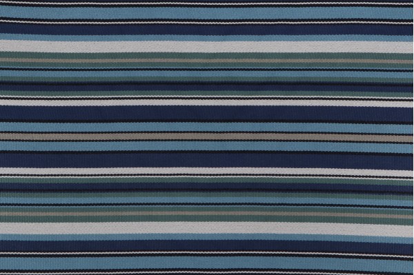 LebaTex Riverton Stripe 9133-90-SDW Woven Polyolefin Outdoor Fabric in Shoreline