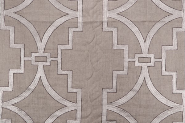 Anna French Songyue W736147 Embroidered Drapery Fabric in Natural for Thibaut