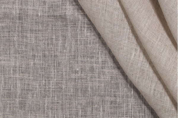 Braemore Dune Sheer Linen Drapery Fabric in Tumbleweed