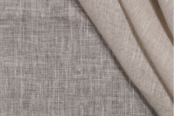 Braemore Dune Sheer Linen Drapery Fabric in Tumbleweed