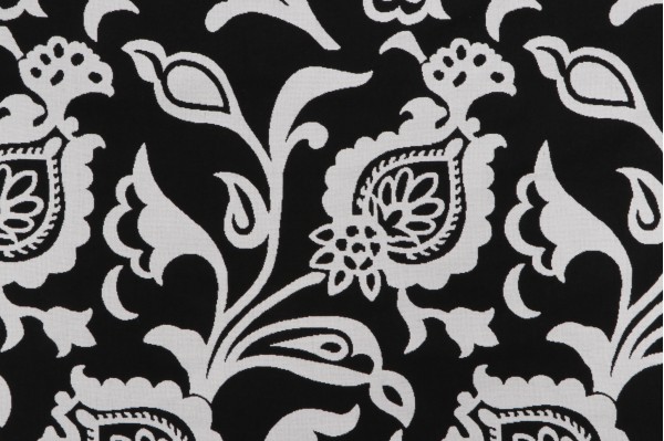 Thibaut Bolton W8450 Woven Polyester Outdoor Fabric in Black