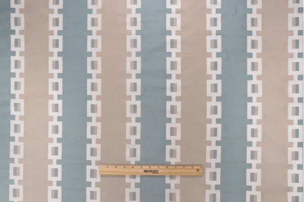 Click for 3.63 Yards Thibaut Key Stripe AW1373 Woven Decorator Fabric in Mineral Blue Thibaut Key Stripe AW1373 Woven Decorator Fabric in Mineral Blue
