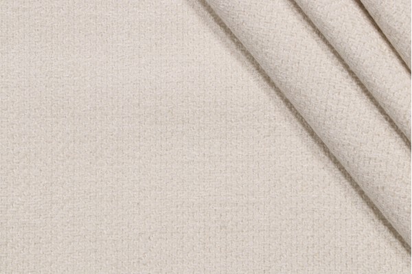 Thibaut Montebello W724128 Woven Chenille Upholstery Fabric in Whisper White