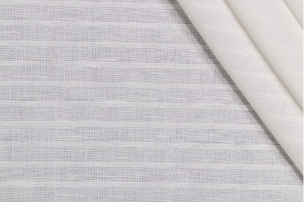 Click for 11 Yards Thibaut Stripe Sheer Linen Drapery Fabric in Off-White Thibaut Stripe Sheer Linen Drapery Fabric in Off-White