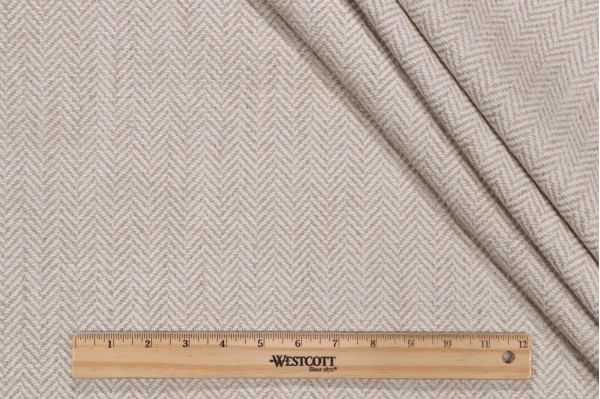 Thibaut Montebello W724135 Woven Chenille Upholstery Fabric in Flax