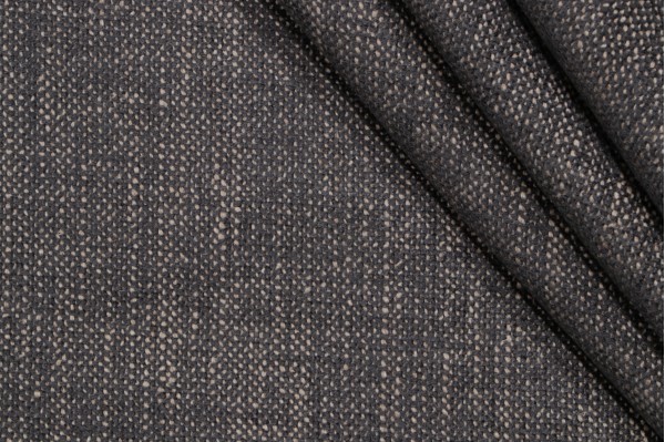 Anna French Luxe Weave W724124 Woven Chenille Upholstery Fabric in Black for Thibaut