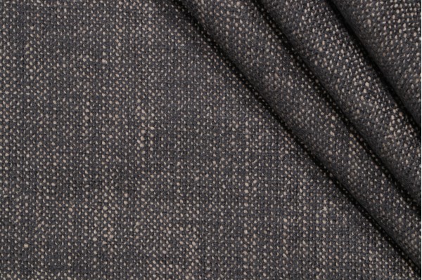 Anna French Luxe Weave W724124 Woven Chenille Upholstery Fabric in Black for Thibaut