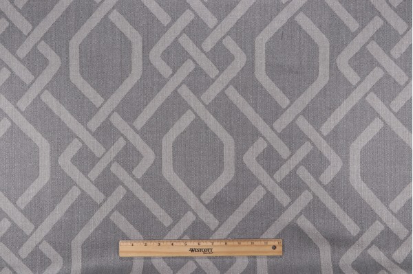 Thibaut Seagate W80017 Woven Solution Dyed Acrylic Outdoor Fabric in Heather Grey
